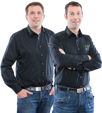 Geschäftsführer Christian Daus und Andre Gastreich